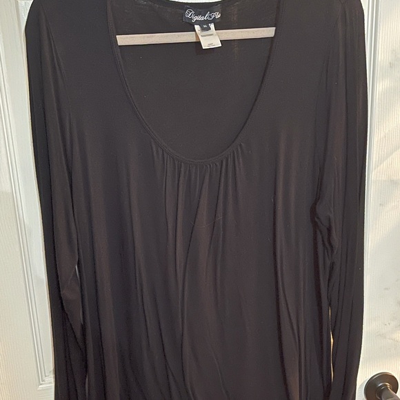 Round Neck Long Sleeve Shirt - Plus - Picture 1 of 9